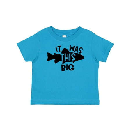 

Inktastic It Was This Big Fishing Humor Gift Baby Boy or Baby Girl T-Shirt
