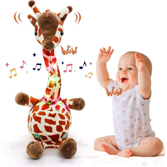Dancing giraffe, giraffe toy, giraffe toys for children that repeat your words, dancing giraffe plush for babies talking and repeating home decoratio