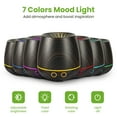 thumbnail image 6 of Noahstrong Essential Oil Diffuser, 120ml Aromatherapy Diffuser, Wood Grain Aroma Humidifier with 7 Colors Lights, 2 Mist Mode, Waterless Auto Shut-Off for Large Room Bedroom Office Car, 6 of 10