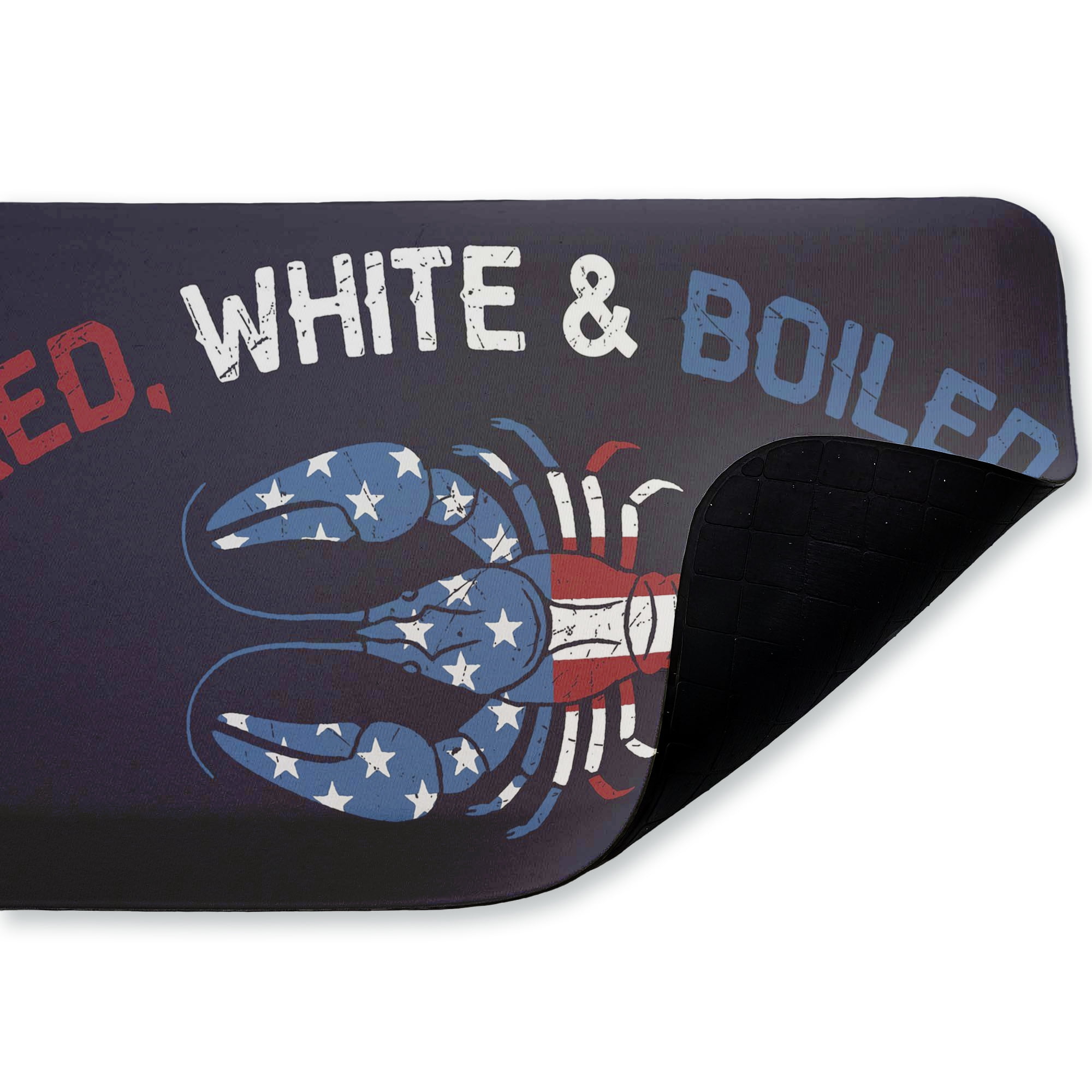 Stupell Industries Red White & Boiled Lobster Printed Anti-Fatigue Floor Mat, design by Jedco Brands Inc.