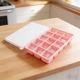 thumbnail image 3 of Silicone Tray With Lid Food Grade Freezer For And Juices Baby Food Silicone Freezer Trays Silicone Ice Trays Large Cubes with Lids Sour Glasses Ice for Trays round Ice Soup Freezer Tray Silicone, 3 of 7