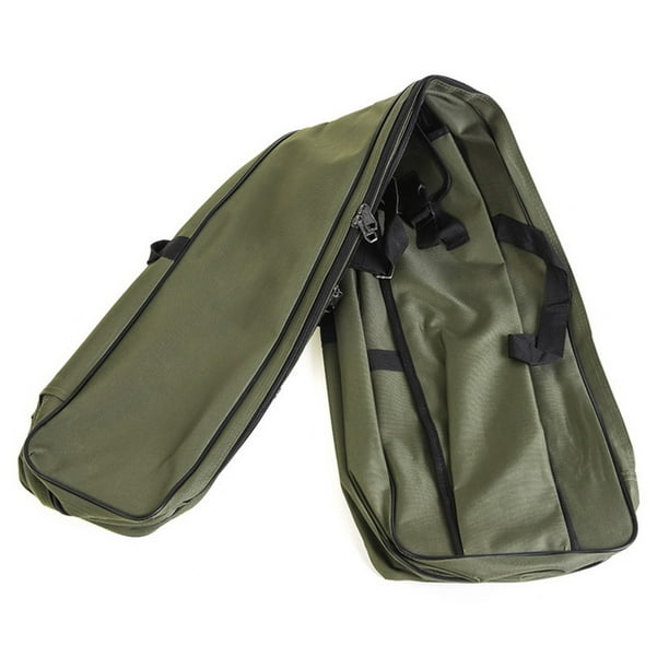 Leo Two Layer 130cm Fishing Rod Reel Bag Fishing Pole Gear Tackle Tool Carry Case Carrier Travel Bag Storage Bag Organizer Fishing Cover Bag Army Gree