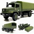 thumbnail image 3 of Modèle de Camion Militaire Unique Échelle Réaliste avec Fonction de Porte Coulissante et Ouverte pour Collectionneurs, 1/36, 3 of 7