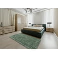 thumbnail image 4 of Ahgly Company Indoor Square Mid-Century Modern Pine Green Oriental Area Rugs, 4' Square, 4 of 6