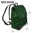 thumbnail image 2 of Yiaed Emerald Green Sparkling Print Laptop Backpack for Women Slim Computer Bag Work Travel College Backpack Purse Fits 14 Inch Notebook, 2 of 4