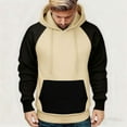thumbnail image 2 of Sweatshirt For Men Sevevn Mens Color Blocking Hoodie Casual Fleece Lined Long Sleeve Pockets Hooded Hoodie, 2 of 8