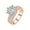 Rose Gold, variant on BAYAIXZ Rings Women Super Flash Moissanite Ring Shaped Engagement Rings for Women Moissanite Twisted Engagement Rings Wedding Anniversary Promise Rings for Bridal Wife Girlfriend (Rose Gold,9)