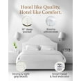 thumbnail image 3 of Good Sleep Bedding 100% Egyptian Cotton Queen Sheets, Luxury 1000 Thread Count 4 Piece Sheets & Pillowcases Set - White, 3 of 8