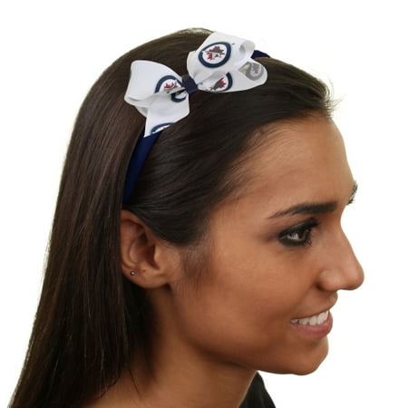 Winnipeg Jets Womens Wrapped Headband with Bow - No Size