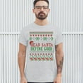 thumbnail image 3 of Tee Hunt Dear Santa Define Good T-Shirt Ugly Sweater Merry Christmas Xmas Men's Tee, Ash Gray, XX-Large, 3 of 5