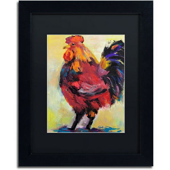 Trademark Fine Art "In Command" Canvas Art by Pat Saunders-White, Black Mat, Black Frame
