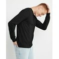 thumbnail image 2 of Hanes Henley Long Sleeve Originals Men's Tri-Blend Three Button Camping Outdoors, 2 of 5