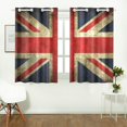thumbnail image 3 of MKHERT Uk United Kingdom Flag Window Curtains Kitchen Curtain Room Bedroom Drapes Curtains 26x39 inch, 2 Piece, 3 of 3