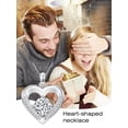 thumbnail image 3 of JKR Diamond Heart Necklace for Women 925 Sterling Silver 1CT Heart Pendant Jewelry, Anniversary Valentines Day Gifts for Her Wife Mom Girlfriend, 3 of 6
