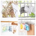 thumbnail image 4 of IDEANATEGRATE 3Ud Para Ropa Con Clips Multicolor Para Calcetines Sombreros Y Toallas, 4 of 8