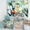 thumbnail image 2 of Designart 'VIntage Tropical Flowers I' Tropical Framed Canvas Wall Art Print, 2 of 5