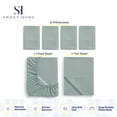 thumbnail image 5 of Sweet Home Collection 1500 Series 6 Piece Ultra Soft Microfiber Sheet Set, Full, Slate, 5 of 5