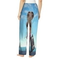 thumbnail image 3 of Kll Womens Elephant Sits Print Pajama Pants Soft Pajama Bottoms For Women Cozy Lounge Pants, 3 of 9