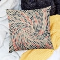 thumbnail image 2 of BANET  Pillow Sham, Abstract Feather Wave Pattern with Retro Look and Colorful Short Lines Curves, Decorative Standard King Size Printed Pillowcase White, 2 of 5