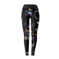 thumbnail image 2 of Gibobby Flare Leggings para San Valentín con estampados Pantalones casuales para mujer Pantalones para chándal con estampado para corazones Leggings(Multicolor, L), 2 of 3