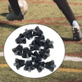 thumbnail image 4 of 14x tacos de repuesto para botas de fútbol, tacos antideslizantes para césped, tacos de Rugby, tacos para botas de fútbol para entrenamiento deportivo gris negro, 4 of 8