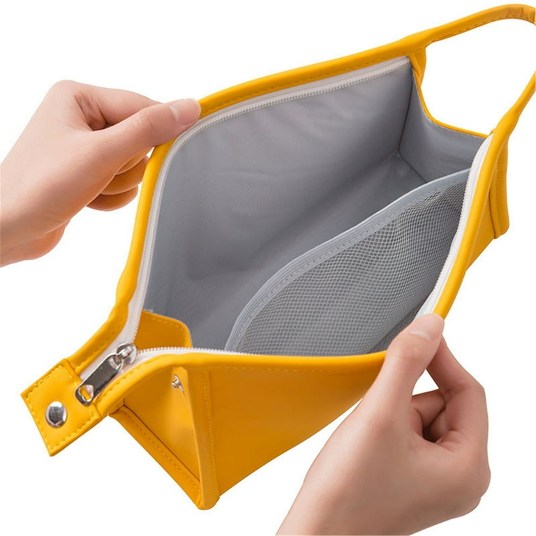Makeup Bag Women s Mini Briefcase Type Storage Bag High Capacity Portable Cosmetic Toiletry Bag
