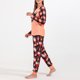 thumbnail image 2 of Pijamas familiares de Halloween Cómodos pijamas familiares de vacaciones para hombres, mujeres, niños, bebés, amarillo pálido, MUJERES L, 2 of 5