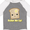 thumbnail image 4 of Inktastic Butter Me Up Toast Boys or Girls Long Sleeve Baby Bodysuit, 4 of 5