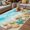 Blue, variant on Blue Summer Beach Outdoor Rug for Patio/Deck/Porch, Non-Slip Large Area Rug 4 x 6 Ft, Coastal Starfish Shell Nautical Waves Indoor Outdoor Rugs Washable Area Rugs, Camping Rug Carpet Runner
