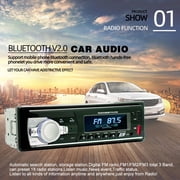 Single Spindle Short Dual USB Car Bluetooth MP3 Player Red Light Model 521