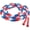 Blue/Red/White, variant on Champion Sports Classic Plastic Segmented Beaded Jump Ropes - Phys. Ed, Gym, Fitness and Recreational Use, 7'L, Red/White