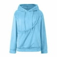 thumbnail image 5 of Jhhlsf Cozy Fleece Hoodie With Hidden Pocket For Small And Cats Adjustable Drawstring Hood Long Sleeve Sweatshirt, 5 of 9
