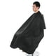 thumbnail image 5 of Pro Black Salon corte de pelo peluquería barberos capa vestido adulto tela impermeable, 5 of 8
