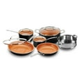 thumbnail image 3 of Gotham Steel Nonstick Pots and Pans 10 Piece Kitchen Ceramic Cookware Set Cooking Frying Skillet Sauce Pan Gray, 3 of 15