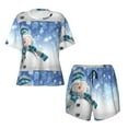thumbnail image 4 of Xecao Christmas Snowman In The Snow print Swimsuit for women, Summer-ready, sporty style.Quick-dry fabric. Many sizes & colors., 4 of 9
