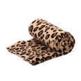 thumbnail image 6 of 2pcs Winter Women Pompon Beanie Hat Scarf Set Leopard Spots Outdoor Warm Faux Fur Pom Pom Hedging Caps for Girls, 6 of 16