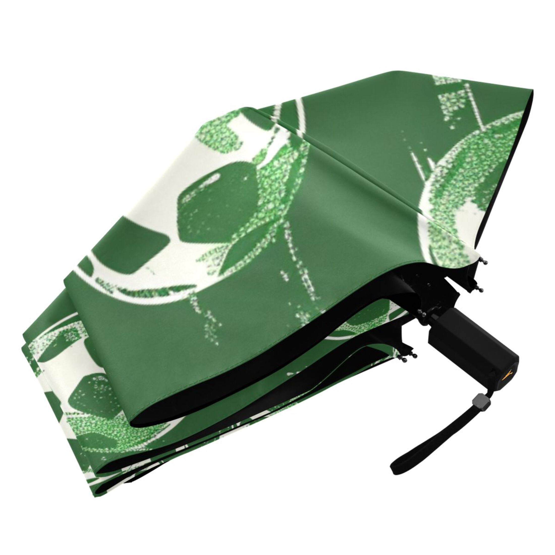 ALAZA Football Soccer Ball UPF 50+ Compact Folding Umbrella for Rain Travel Umbrella Packable