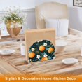 thumbnail image 6 of Yayeee Napkin Holder for Table Set of 2 Kitchen Paper Tissue Organization, Green Oranges, 6 of 8