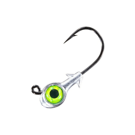 Z Man SW Trout Eye Jigheads 1/4oz Chartreuse 3pk