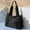 Black, variant on Nylon Crossbody Duffel Bag, Overnight Shoulder Travel Tote for Women, Lightweight with Multiple Pockets