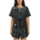 thumbnail image 1 of Fotbe Fantasy Medieval Weaponry Conjunto de Pijama Estampado para Mujer, 2 Piezas, Ropa de Dormir con Camiseta de Manga Corta y Shorts Suaves-Large, 1 of 6