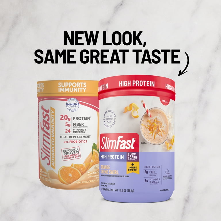 SlimFast Advanced Nutrition Immunity Drink, Orange Cream Swirl