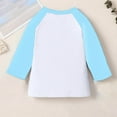 thumbnail image 4 of Kids 3/4 Sleeve Round Neck Top Casual Pullover Shirt for Boys and Girls Aged 3-14 Years Festival Everyday Wear Kids Top, 4 of 7