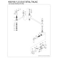 thumbnail image 6 of Kingston Brass KS310TALAC Tudor Wall Mount Pot Filler Faucet, Antique Copper, 6 of 8