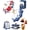 Blue+Red, variant on Umbrella Tea Infuser Ceramic Blue and White Porcelain Umbrella Shaped Tea Strainer Diffuser Cup Set Loose Leaf Filter with Rotating Design Retro Pot Funnel Accessory Tool Coffee Brewing