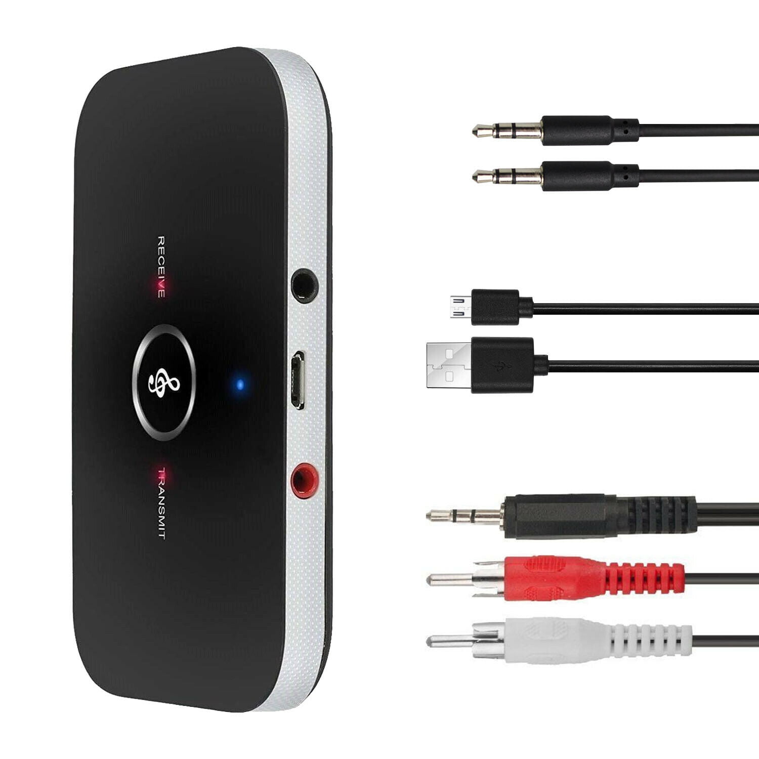 Wireless Adapter Bluetooth 4.1 Channel Sterio Receiver with RCA Cable 2 in 1