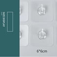 thumbnail image 3 of POINTERTECK Horn Hook Transparent Hook Door Bedroom Bathroom Self Adhesive Hook, 3 of 5