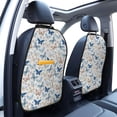 thumbnail image 3 of Naloa Butterfly 2Pcs Anti-Kick Back Seat Cover Kick Mat, Car Seat Protector with 3 Storage Pockets, 3 of 8