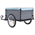 thumbnail image 3 of vidaXL Bike Trailer Black and Blue 65 kg, 3 of 5