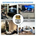 thumbnail image 3 of FVH HDMI Male to HDMI 2.1 Female Vertical 90 Degree Down Angled UHD Extension Adapter Support 8K 60hz HDTV, 3 of 7
